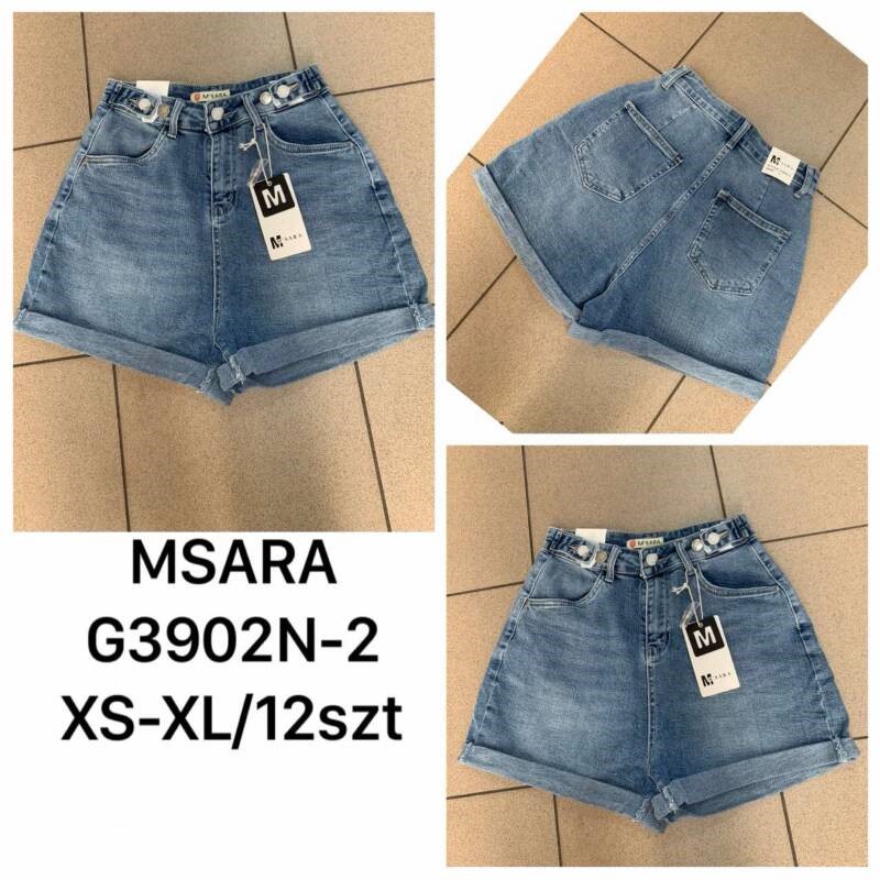 Szorty damskie jeansy Roz XS-XL, 1 Kolor Paczka 10 szt